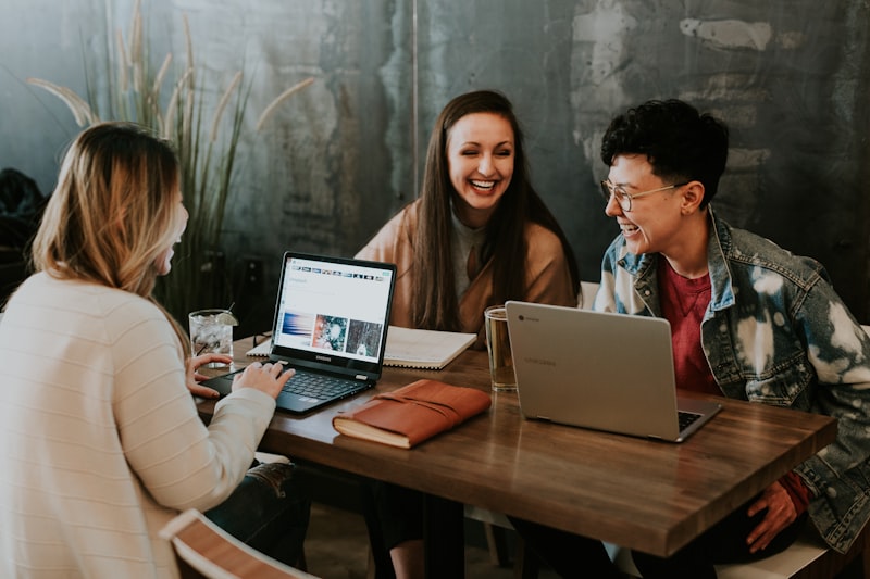 Freelancers collaborating on a project proposal